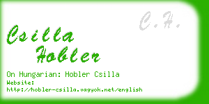 csilla hobler business card